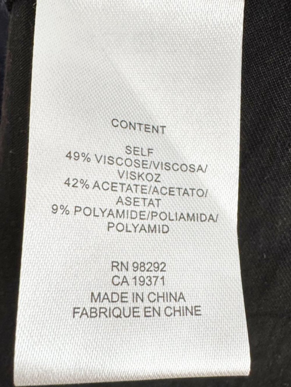 Tibi Viscose Plainweave Asymmetric Flap Snap Dress in Navy, size 12 - Picture 9 of 11